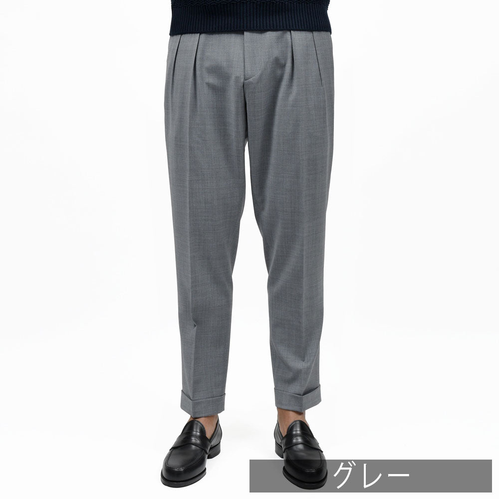 BERWICH（ベルウィッチ） SCOTCHスコッチ テックウール2インプリーツクロップドパンツ GT1442X 13061003039