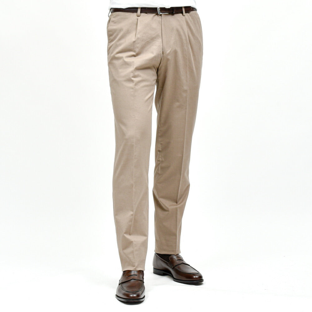 guji（グジ） コットンカシミア1プリーツパンツ MADE BY RING JACKET / Ermenegildo Zegna - CASHCO 13061200028