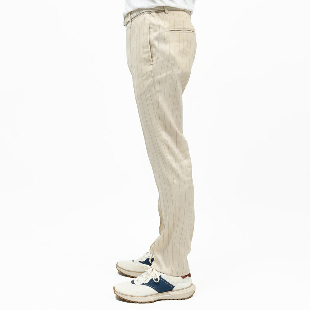 giab's ARCHIVIO（ジャブス アルキヴィオ） guji golf別注MASACCIOマサッチョ ヘアラインリネン シャーリングパンツ A4367 13061602117