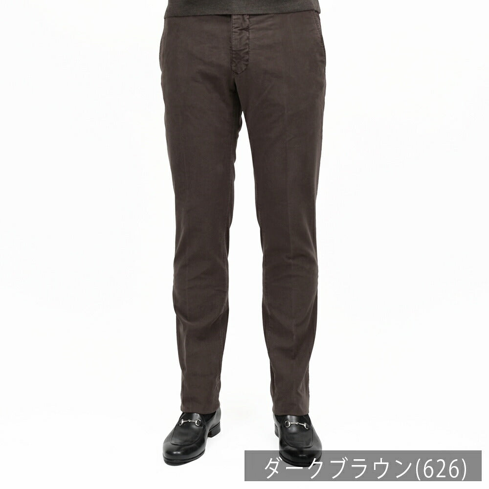 INCOTEX SLACKS（インコテックス スラックス）SLIM FIT ガーメントダイオーガニックコットンストレッチチノテーパードパンツ 18S100-4611E/61521 13062002052