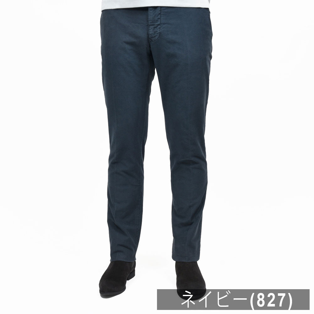INCOTEX SLACKS（インコテックス スラックス）SLIM FIT ガーメントダイオーガニックコットンストレッチチノテーパードパンツ 18S100-4611E/61521 13062002052