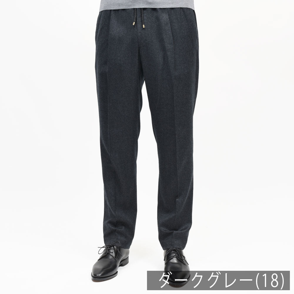 BRIGLIA1949（ブリリア1949）WIMBLEDONウィンブルドン REDA ACTIVEウールサキソニー1プリーツテーパードシャーリングパンツ WIMBS129 13062004109