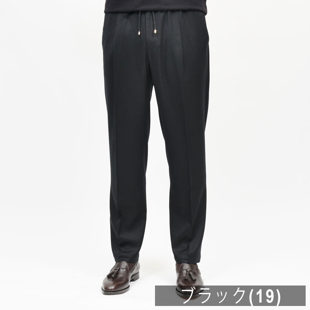 BRIGLIA1949（ブリリア1949）WIMBLEDONウィンブルドン REDA ACTIVEウールサキソニー1プリーツテーパードシャーリングパンツ WIMBS129 13062004109