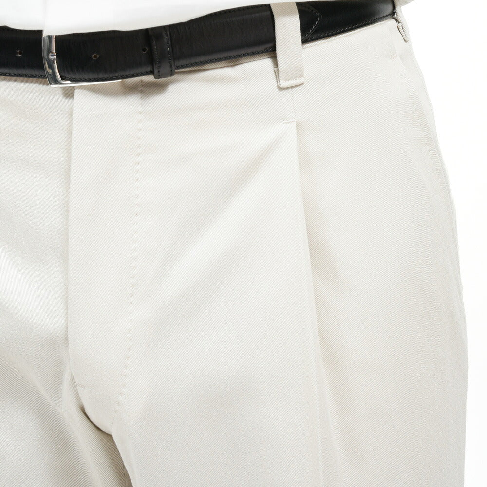 IGARASHI TROUSERS（五十嵐トラウザーズ）コットンツイルワンプリーツパンツ / テーパード　13062201187