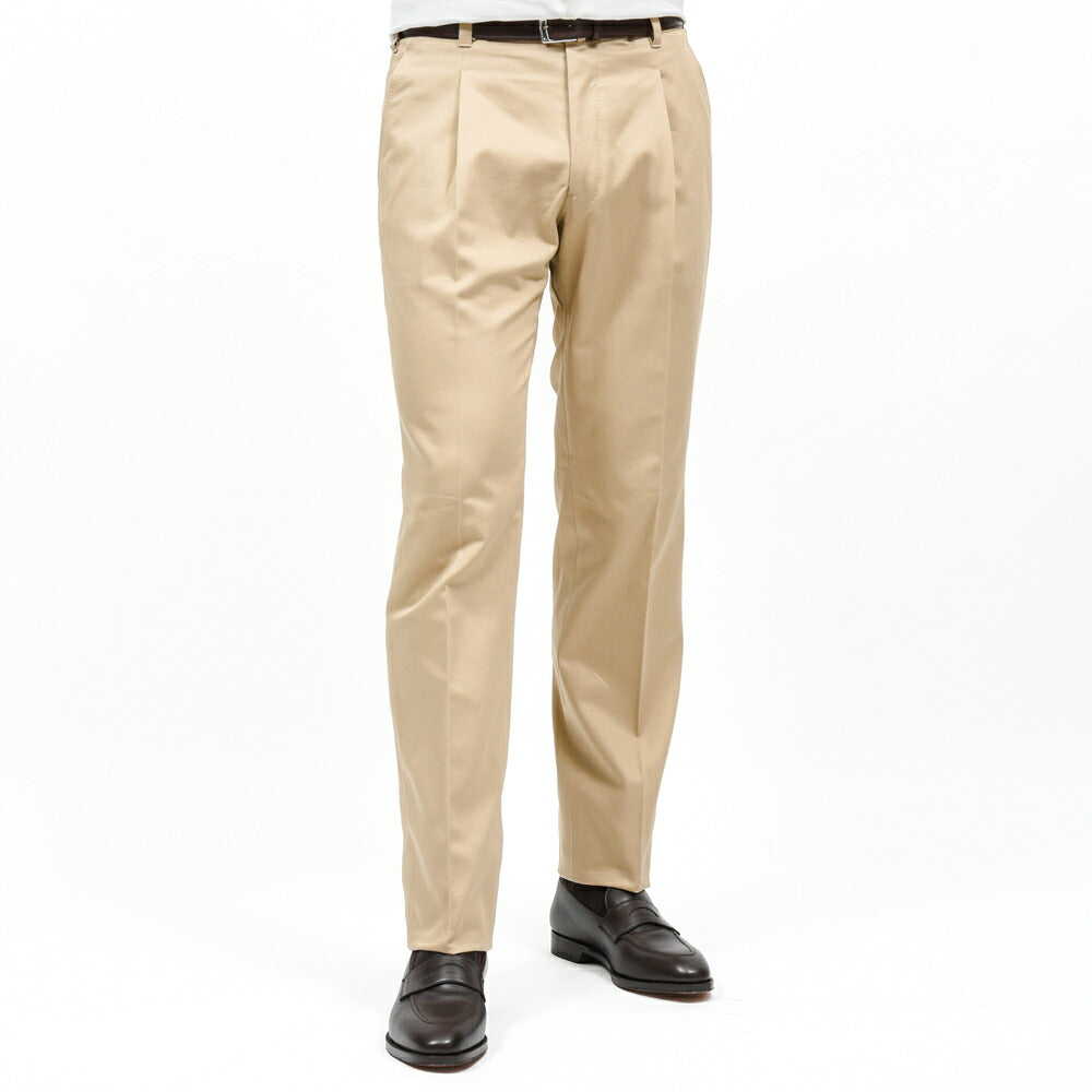 IGARASHI TROUSERS（五十嵐トラウザーズ）コットンツイルワンプリーツパンツ / テーパード　13062201187