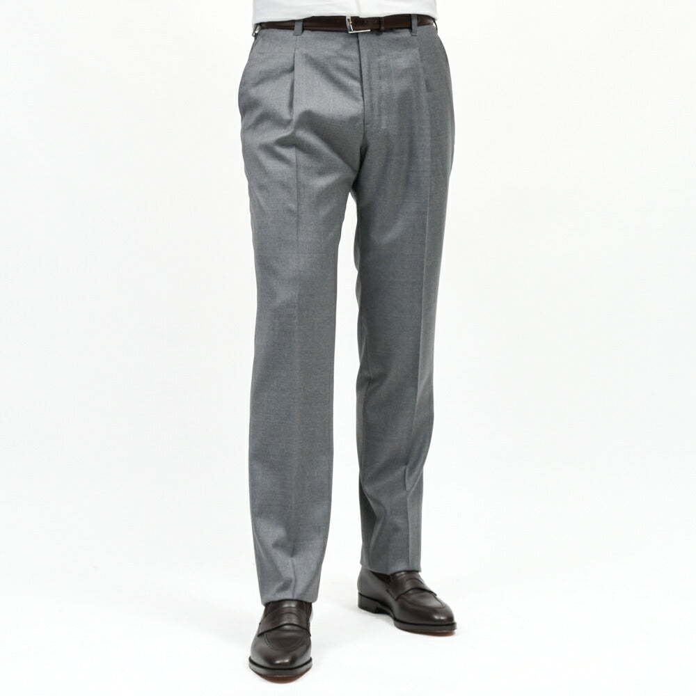 IGARASHI TROUSERS（五十嵐トラウザーズ）ウールサキソニーワンプリーツパンツ / テーパード 13062202187
