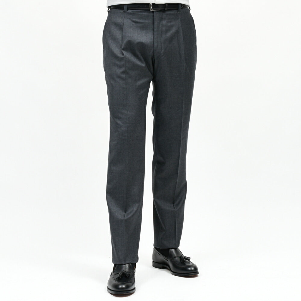 IGARASHI TROUSERS（五十嵐トラウザーズ）ウールサキソニーワンプリーツパンツ / テーパード 13062202187