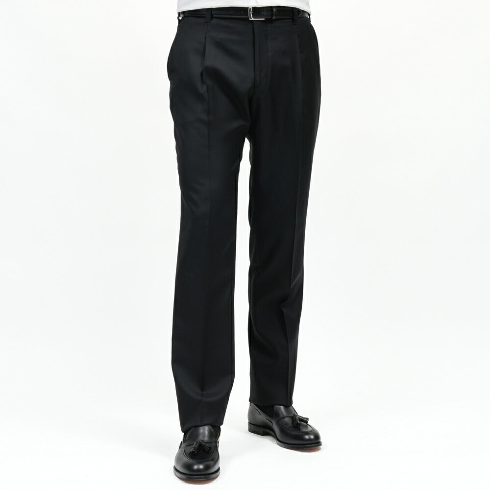 IGARASHI TROUSERS（五十嵐トラウザーズ）ウールサキソニーワンプリーツパンツ / テーパード 13062202187