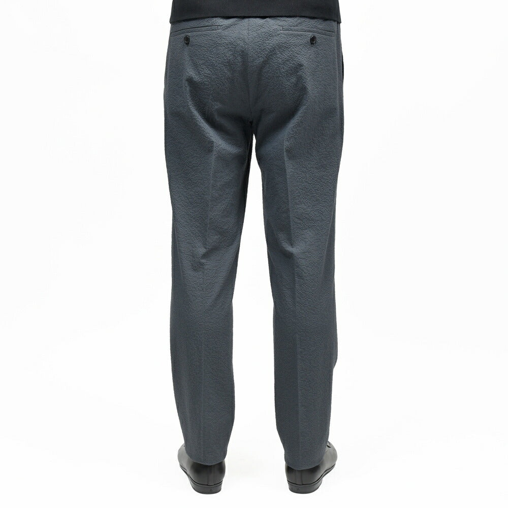 INCOTEX（インコテックス） TAPERED FIT ストレッチコットンシルクシアサッカー1プリーツシャーリングパンツ 470-51534(M) 13065302052