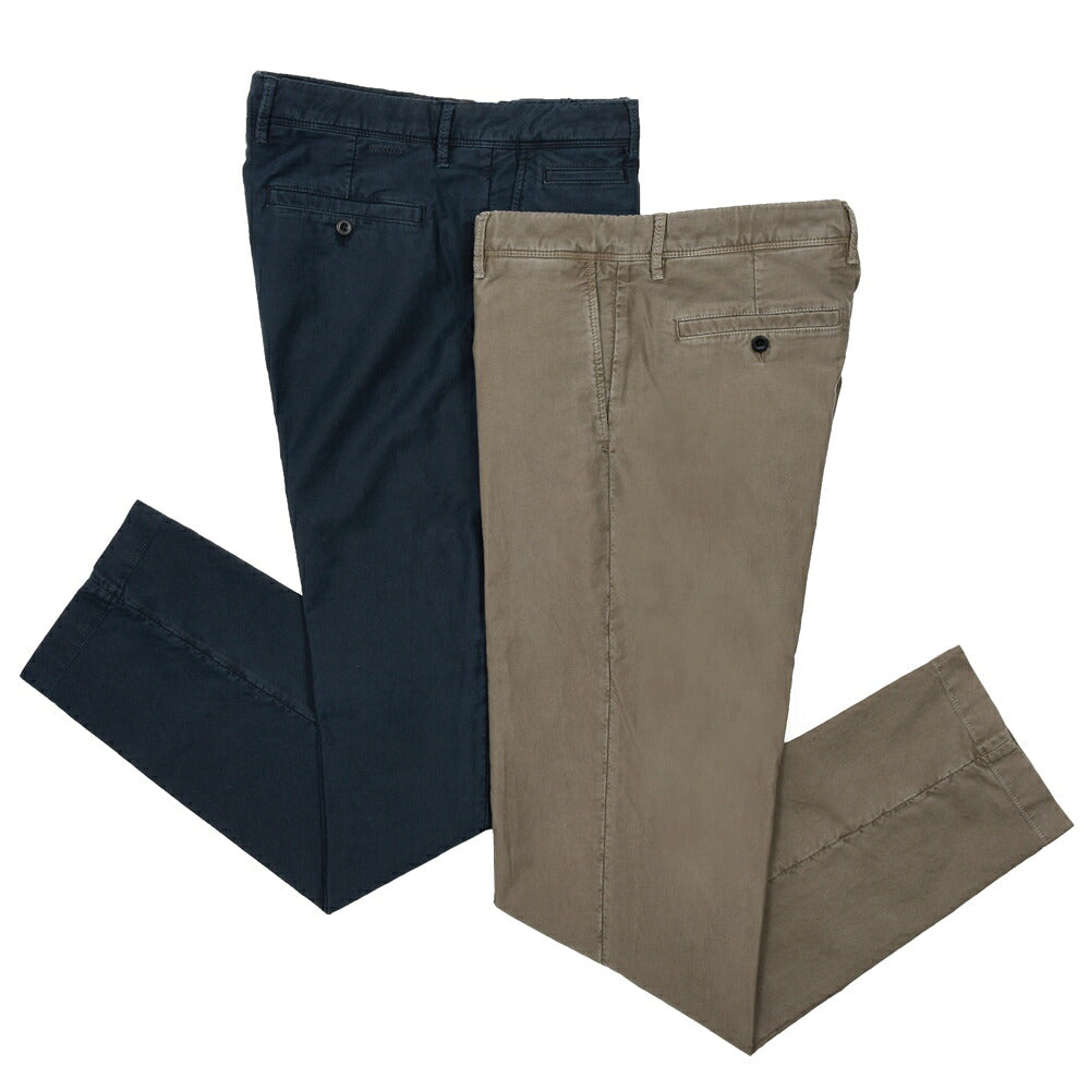 INCOTEX SLACKS（インコテックス スラックス）REGULAR FIT ガーメントダイオーガニックコットンストレッチチノテーパードパンツ 10S312-4611E/61503(M) 13066303052