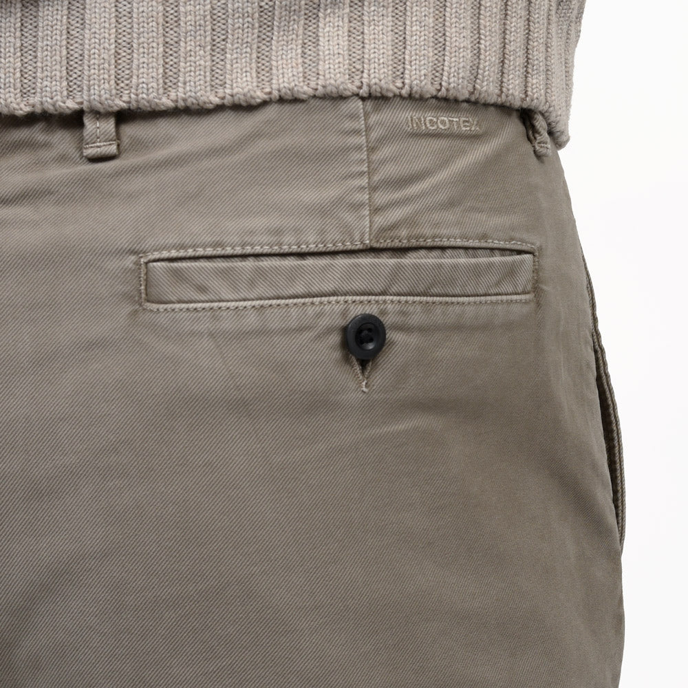 INCOTEX SLACKS（インコテックス スラックス）REGULAR FIT ガーメントダイオーガニックコットンストレッチチノテーパードパンツ 10S312-4611E/61503(M) 13066303052