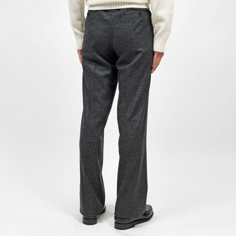 LARDINI（ラルディーニ）<br>PALU ウールカシミヤグレンチェックパンツ 6216-3PALUK7515 13066400109