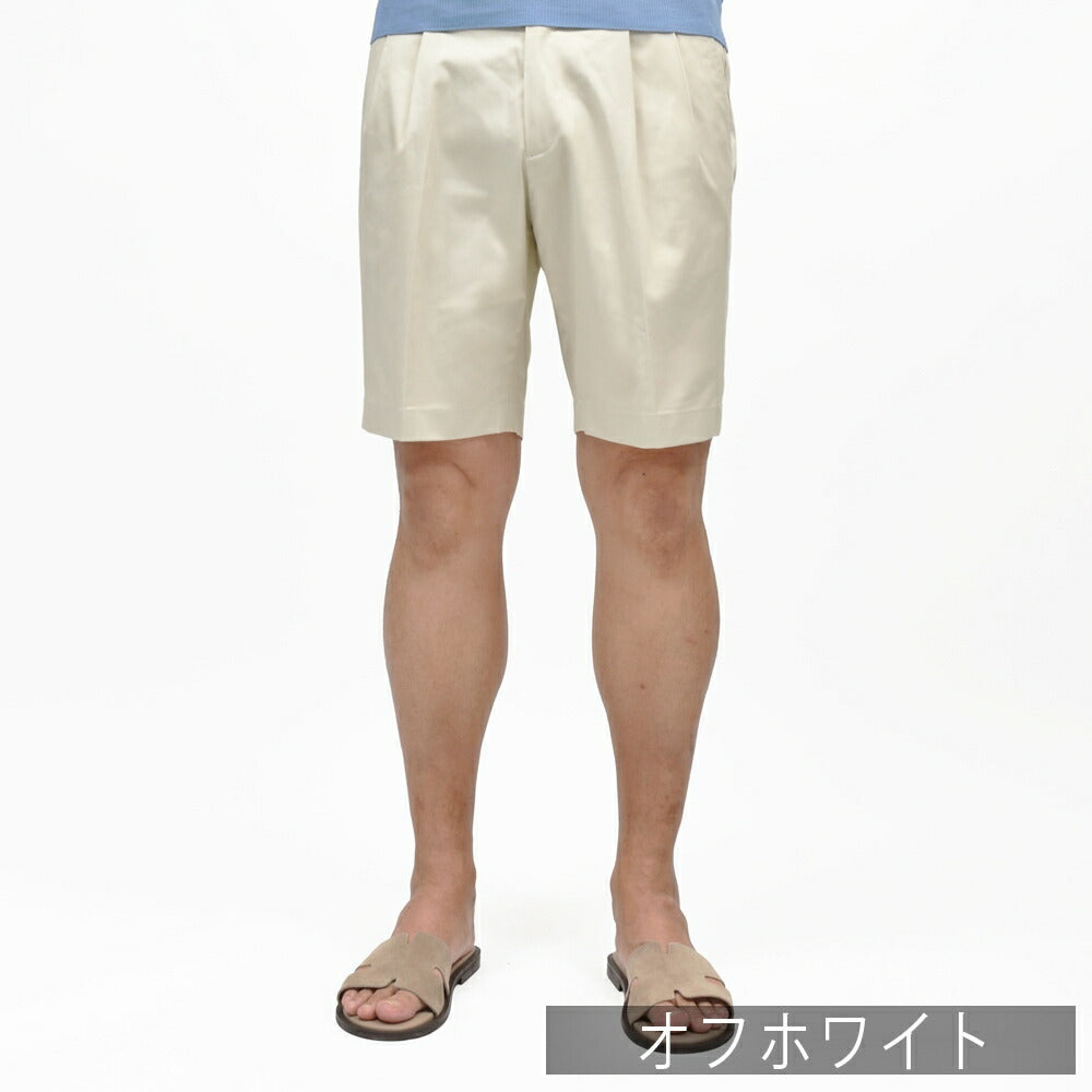 BERWICH（ベルウィッチ） GUJI SHORTグジショーツ ストレッチコットンツイル2プリーツショーツ CK1790X 13161002039
