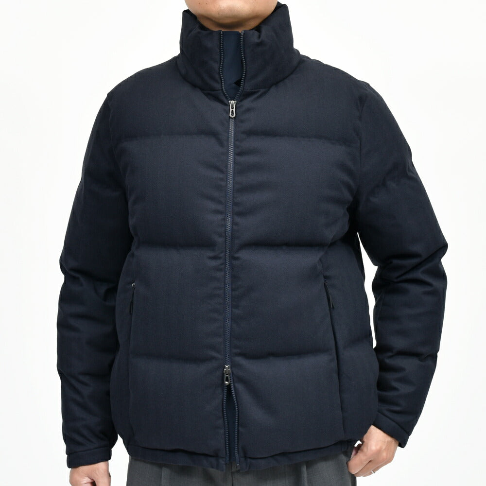 SEASE（シーズ） TRIBECA DOWN JACKET ウォーターレペレントコットンカシミアヘリンボーンスタンドカラーダウンブルゾン OP037TN480 14052000039