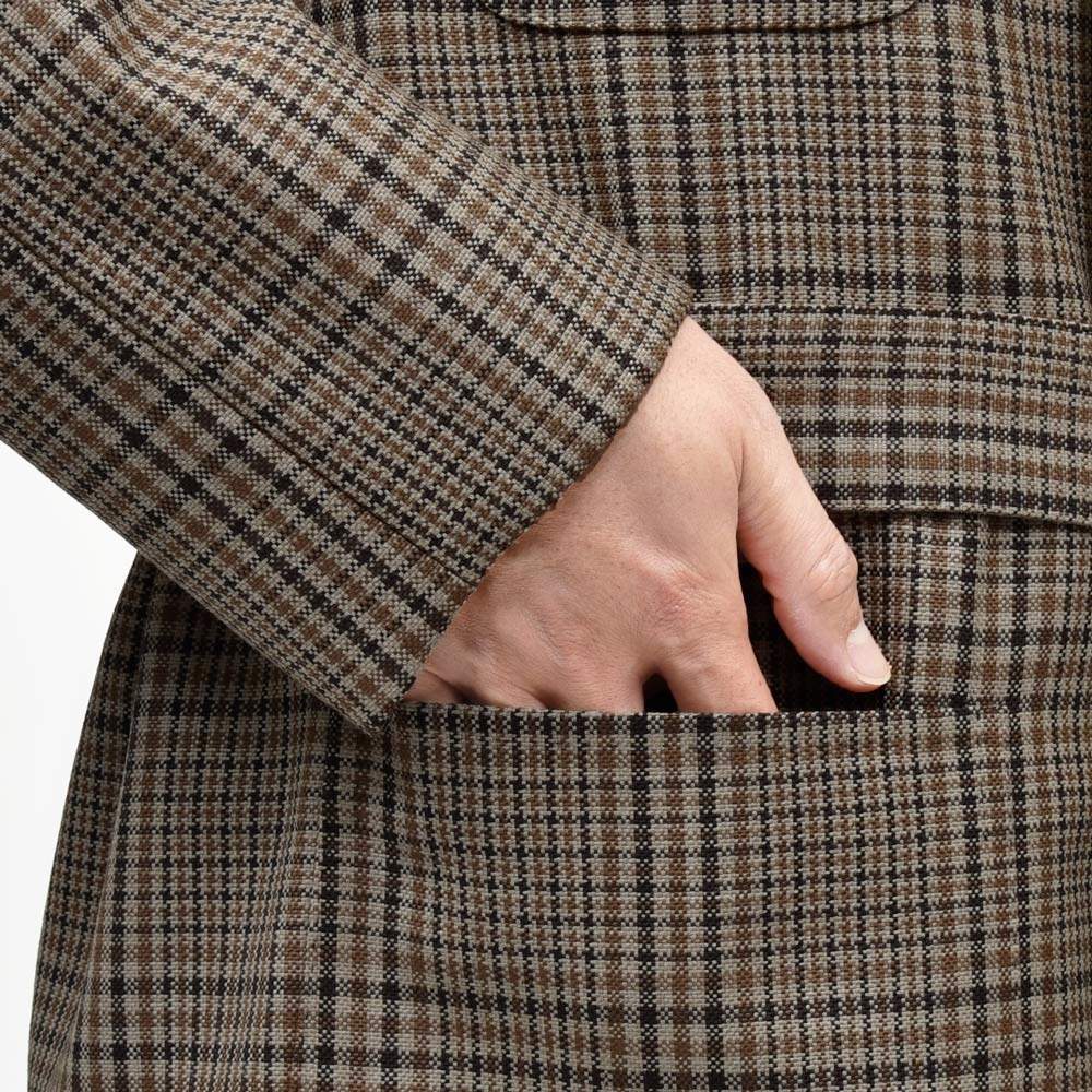 ORBIUM（オルビウム） H.M.Robe H.M.ローブ ウールバスケットグレンチェックローブジャケット 07510680075 14052000129