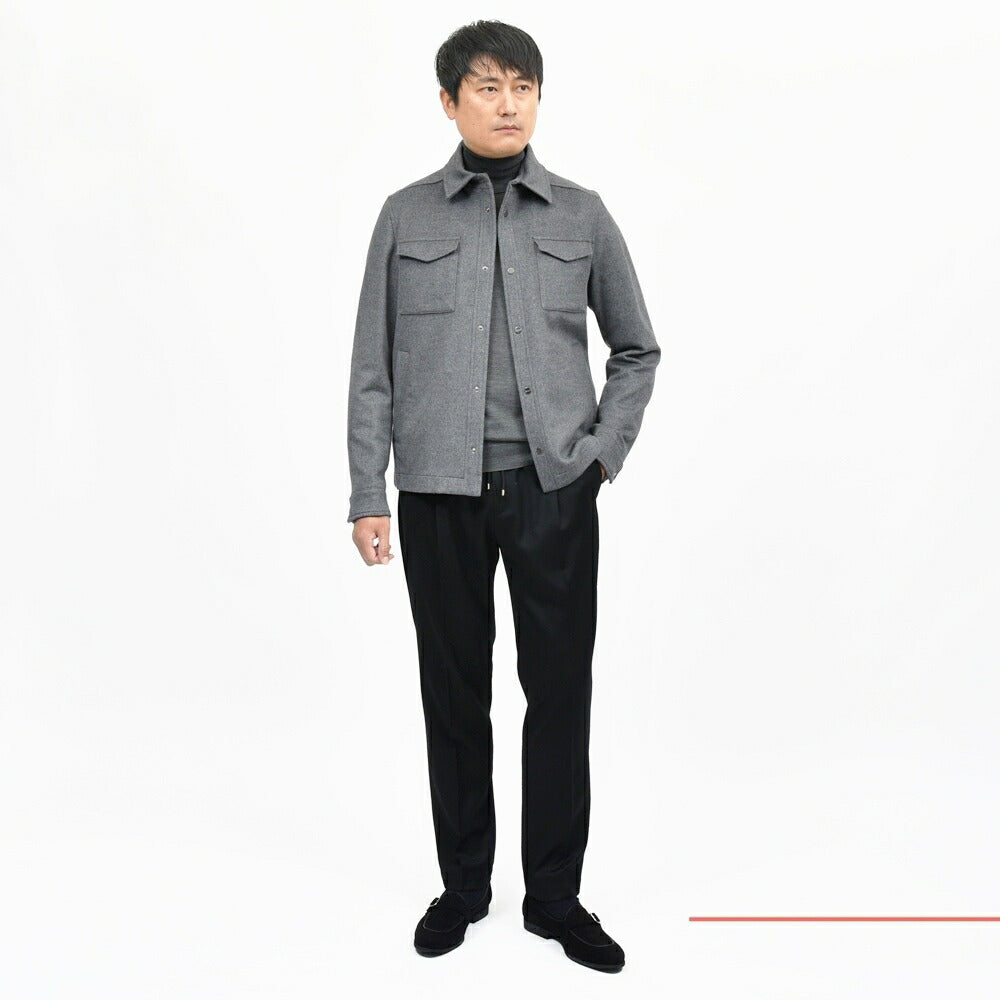 HERNO（ヘルノ） ウールカシミアフランネルシャツブルゾン GI000312U-33318 14052005132