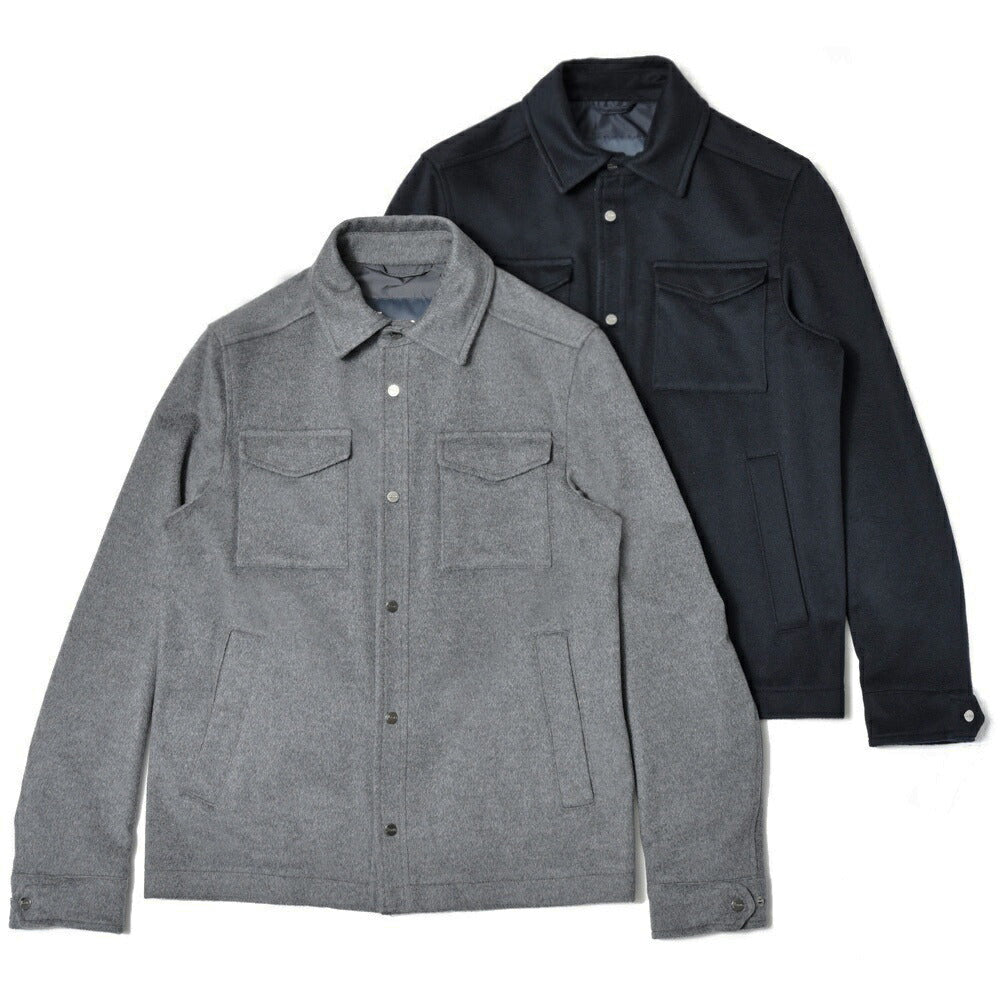 HERNO（ヘルノ） ウールカシミアフランネルシャツブルゾン GI000312U-33318 14052005132