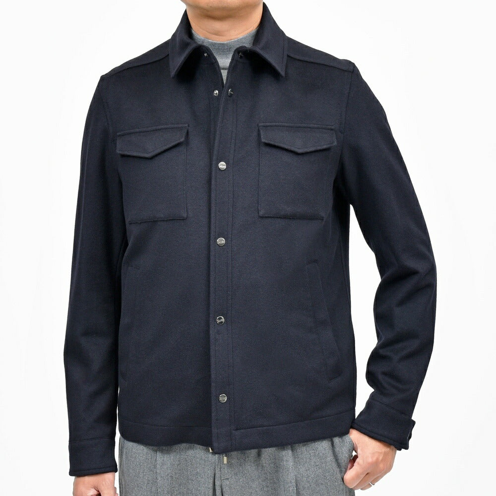 HERNO（ヘルノ） ウールカシミアフランネルシャツブルゾン GI000312U-33318 14052005132