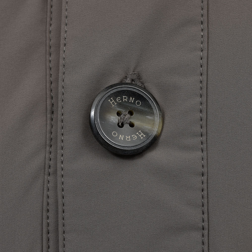 HERNO（ヘルノ） RESORTリゾート ウォーターレペレントナイロン×コットンジャージハイブリッドスタンドカラーブルゾン JC00017UR-52107 14052600132