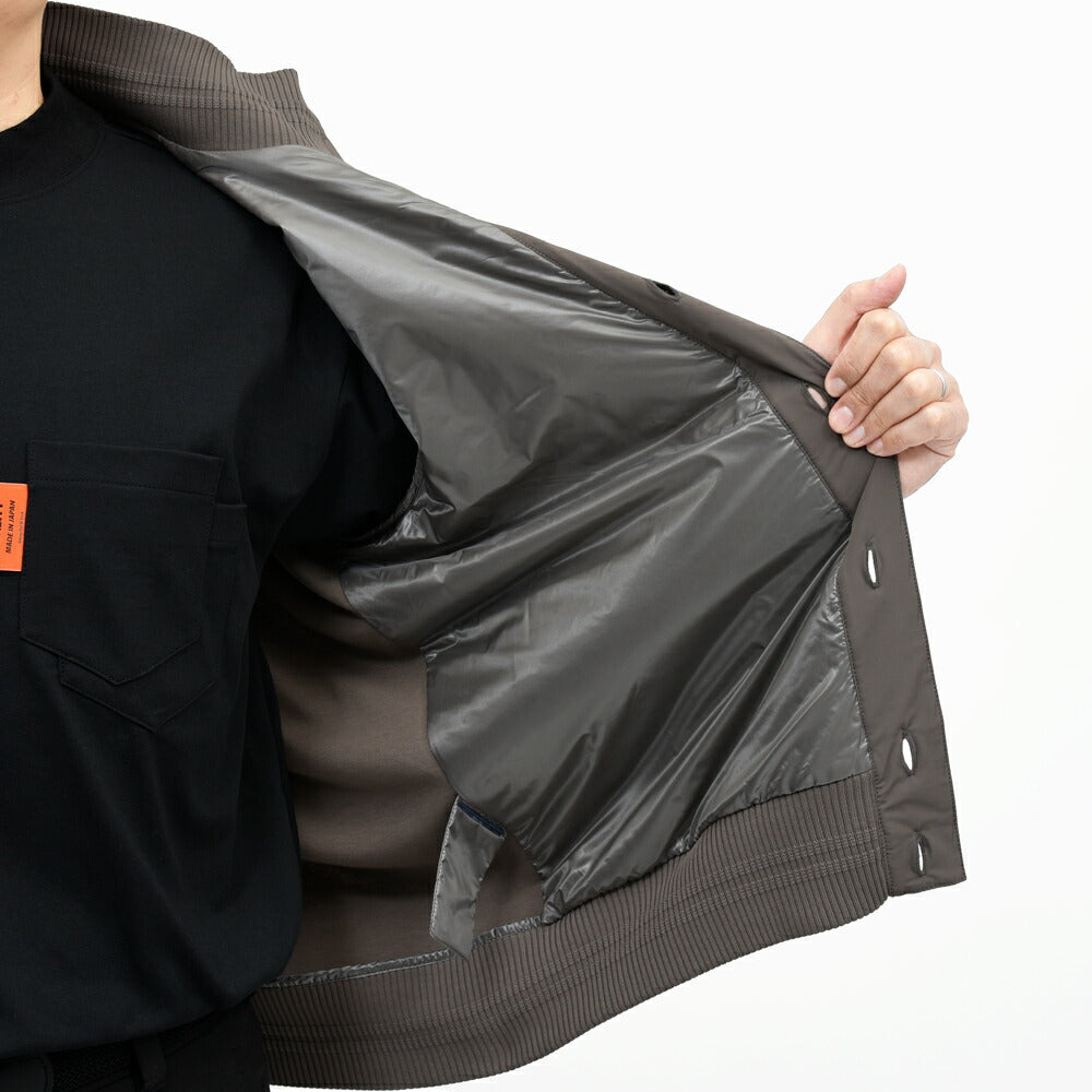 HERNO（ヘルノ） RESORTリゾート ウォーターレペレントナイロン×コットンジャージハイブリッドスタンドカラーブルゾン JC00017UR-52107 14052600132