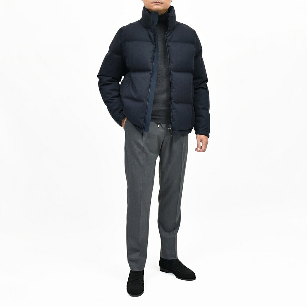 SEASE（シーズ）TRIBECA DOWN JACKET ウォーターレペレントコットンカシミアヘリンボーンスタンドカラーダウンブルゾン OP037TN480 14062004039
