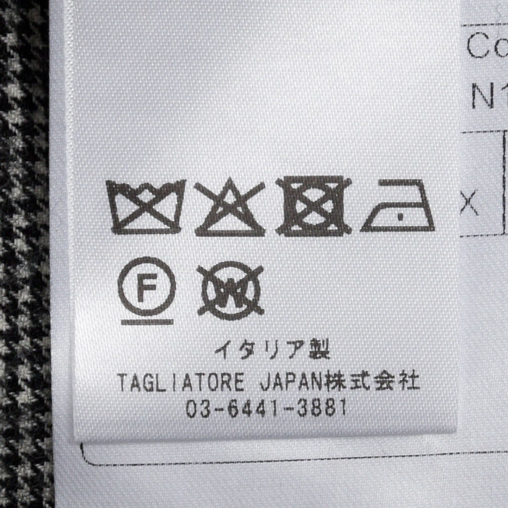 TAGLIATORE（タリアトーレ）<br>GAREYギャレイ SUPER100'sウールライトツィードハウンドトゥースショートブルゾン 070096 14062018054