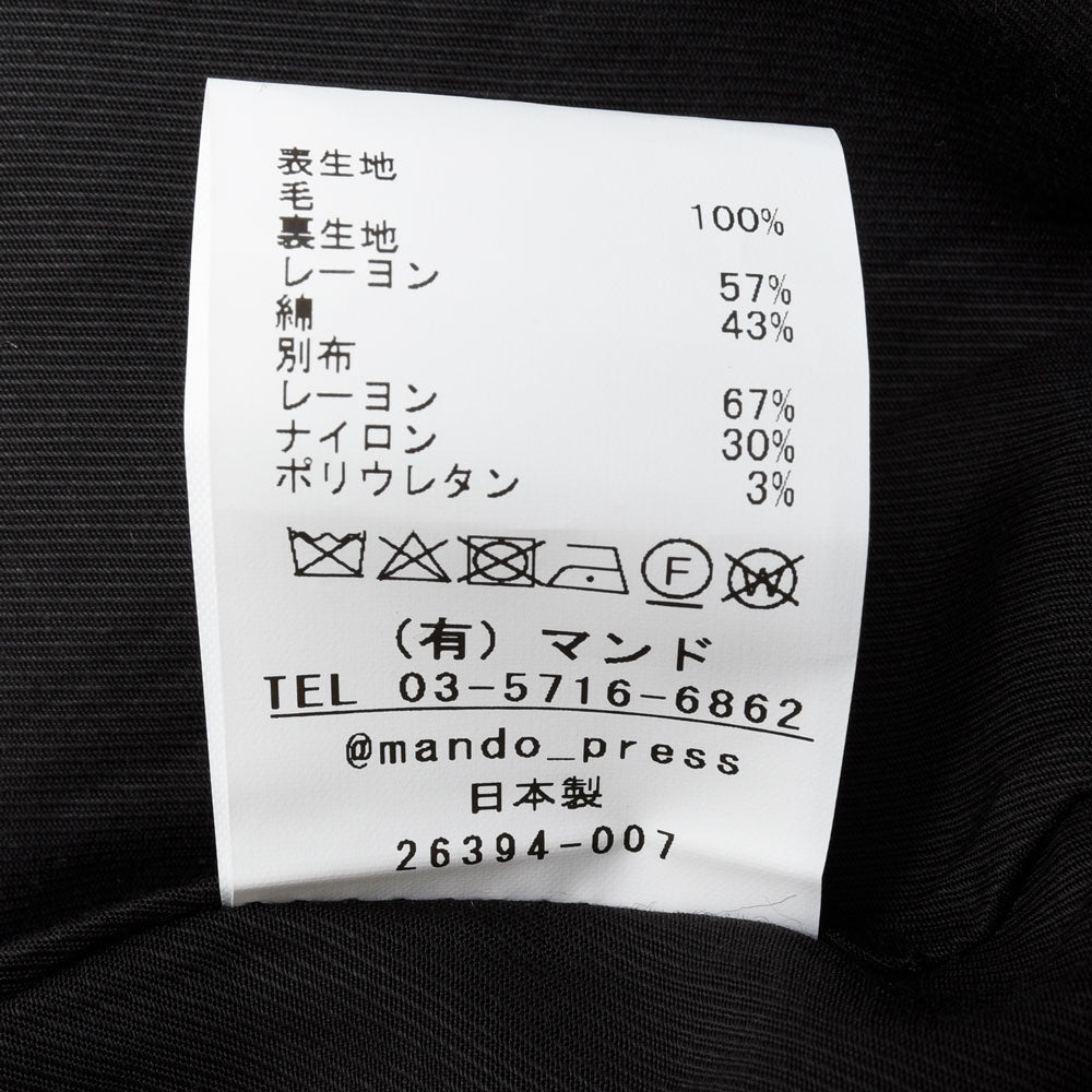 mando（マンド）ウールチェックブルゾン 26394-007 14062400037