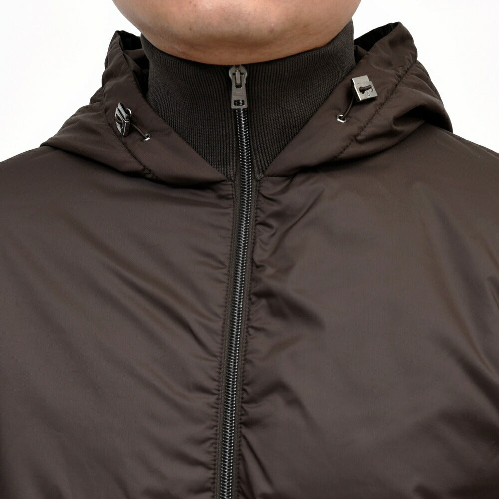 HERNO（ヘルノ）<br>RESORTリゾート ポリエステル×コットンニットハイブリッドブルゾン MC00052UR-72109 14062601132