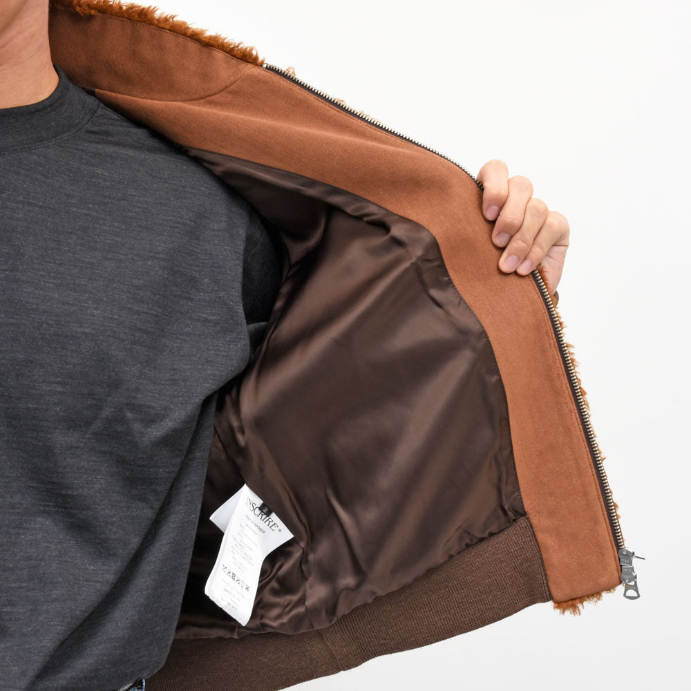 INSCRIRE(アンスクリア)ポリエステルボアブルゾン BZ97 genderless　14062700039