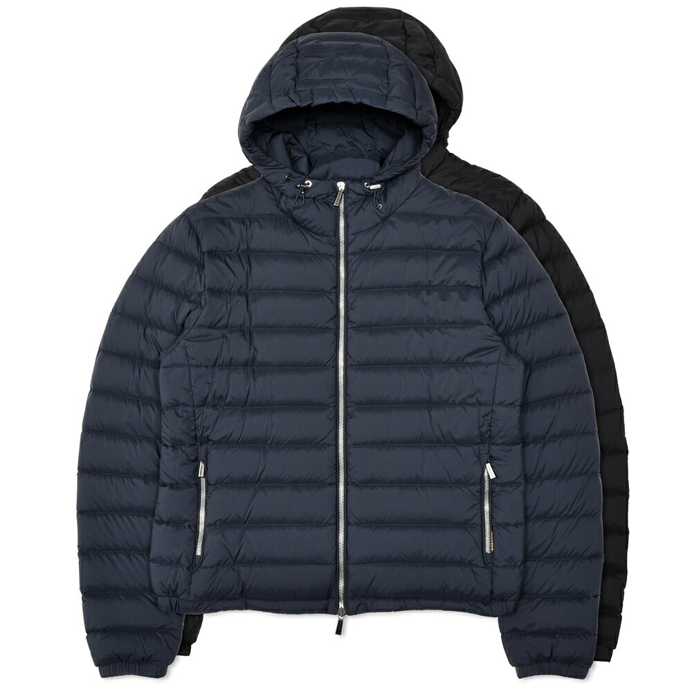 MOORER（ムーレー）CATALDI-S3 ストレッチナイロンダウンフーディーブルゾン 258-41810 14066000052