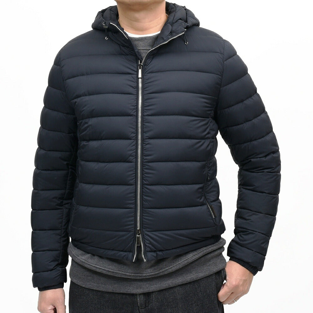 MOORER（ムーレー）CATALDI-S3 ストレッチナイロンダウンフーディーブルゾン 258-41810 14066000052