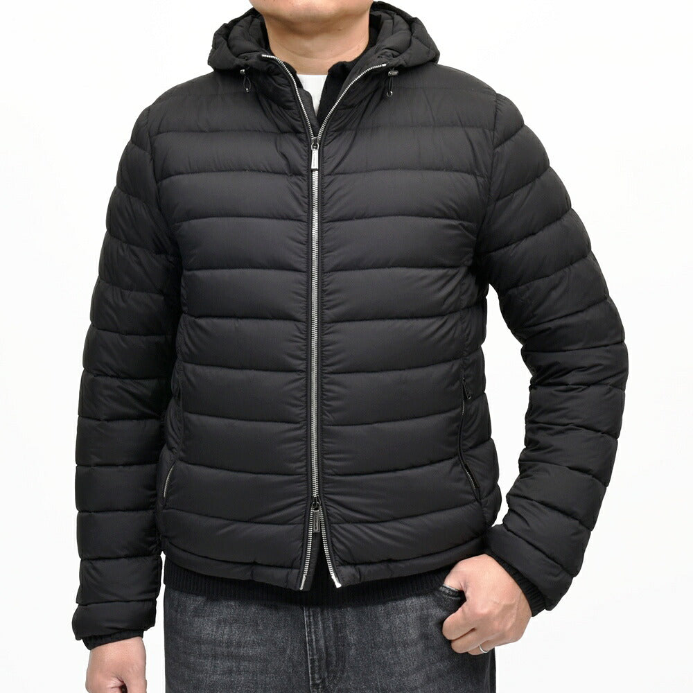 MOORER（ムーレー）CATALDI-S3 ストレッチナイロンダウンフーディーブルゾン 258-41810 14066000052