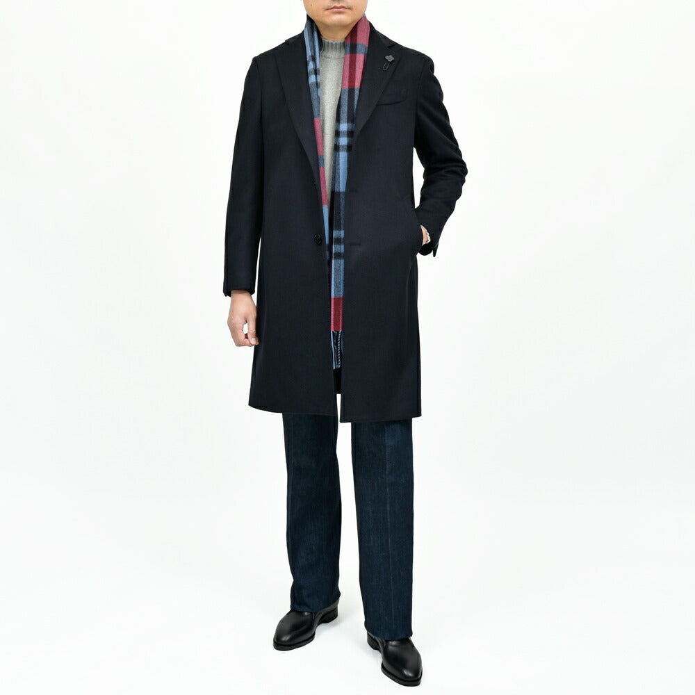 LARDINI（ラルディーニ） ウールフランネルチェスターフィールドコート(Loro Pianaファブリック) JC23636Q/CN65602 14152005109