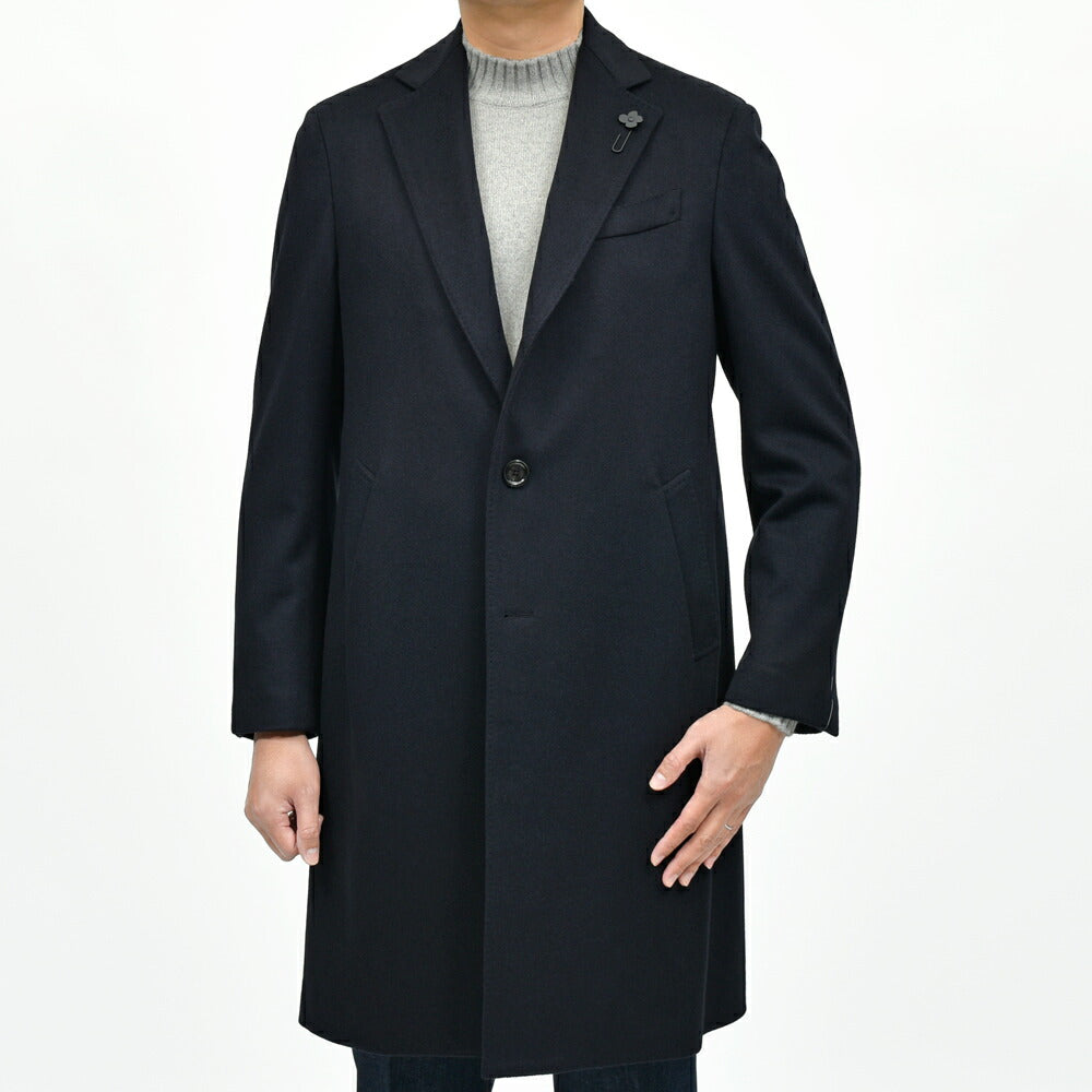 LARDINI（ラルディーニ） ウールフランネルチェスターフィールドコート(Loro Pianaファブリック) JC23636Q/CN65602 14152005109