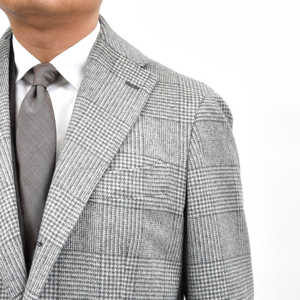guji（グジ）カシミヤグレンチェックチェスターフィールドコート MADE BY RING JACKET / LoroPiana 14152200028