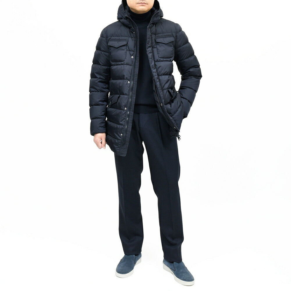 HERNO（ヘルノ） ウォーターレペレントナイロンフーディーダウンジャケット PI0191U-12004Z 14156003132