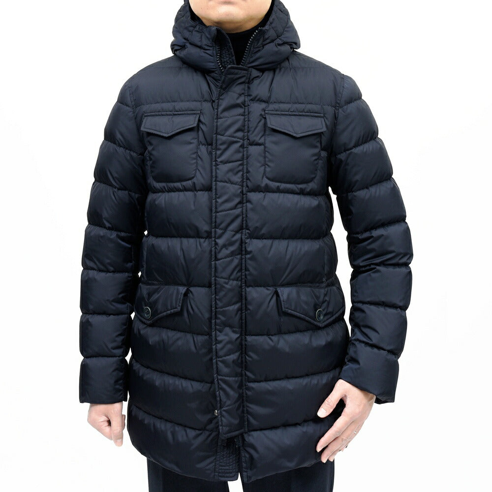 HERNO（ヘルノ） ウォーターレペレントナイロンフーディーダウンジャケット PI0191U-12004Z 14156003132
