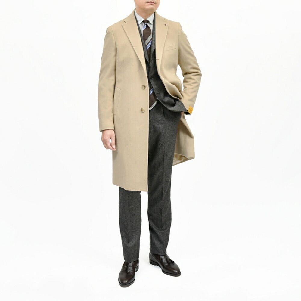 TAGLIATORE（タリアトーレ）ウールカシミアフランネルチェスターフィールドコート C-GUJI13X/350001 14162013054