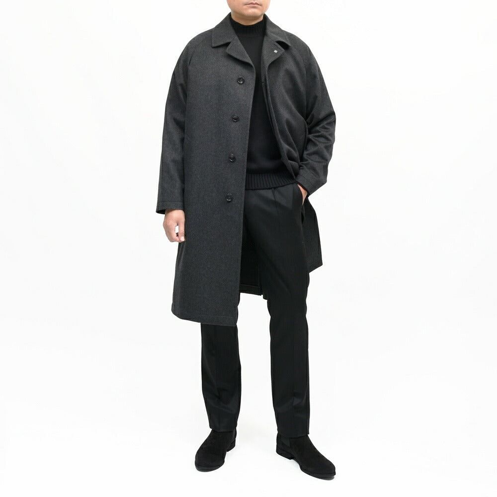 TAGLIATORE（タリアトーレ）TAKAタカ guji別注ウールカシミアフランネルバルカラーコート 220009 14162014054
