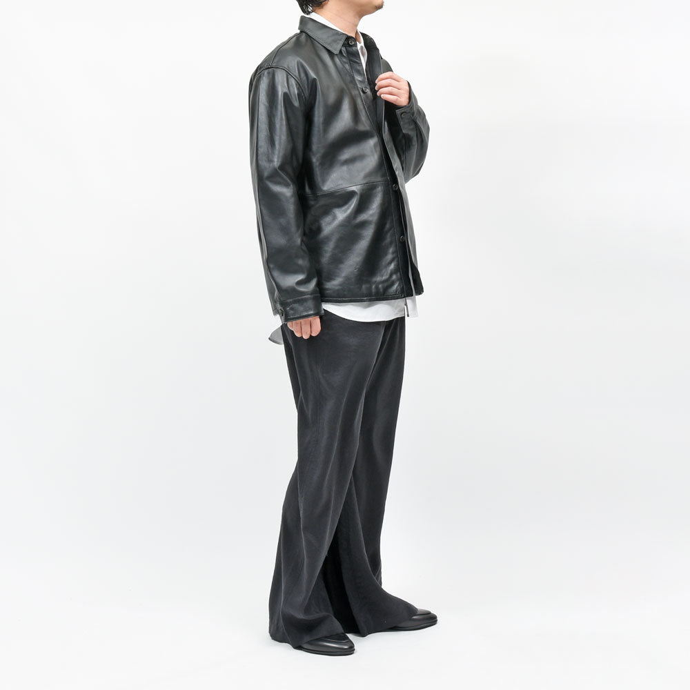A.M LONDON（エーエム ロンドン） ナッパレザーオーバーシャツ 14261401172