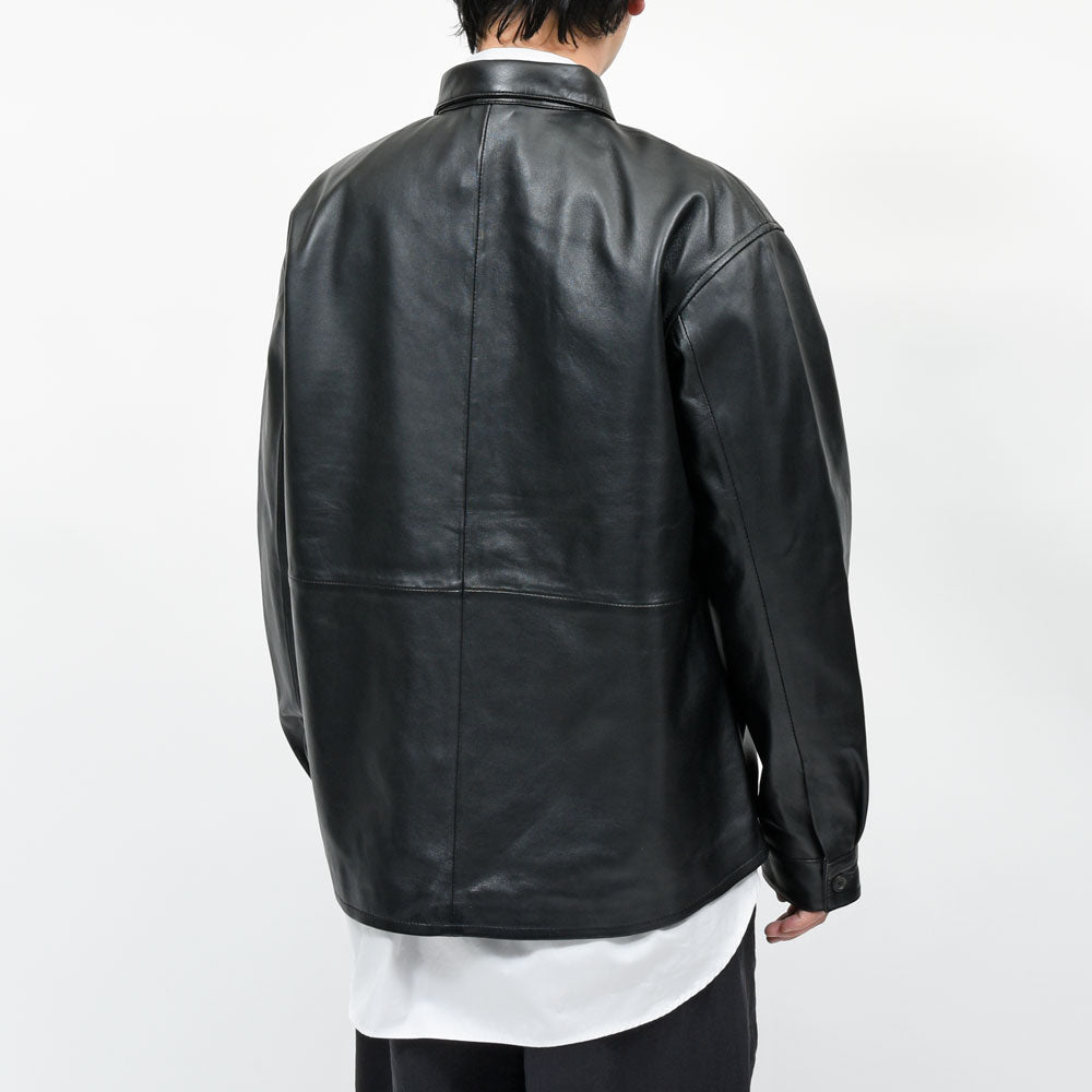 A.M LONDON（エーエム ロンドン） ナッパレザーオーバーシャツ 14261401172