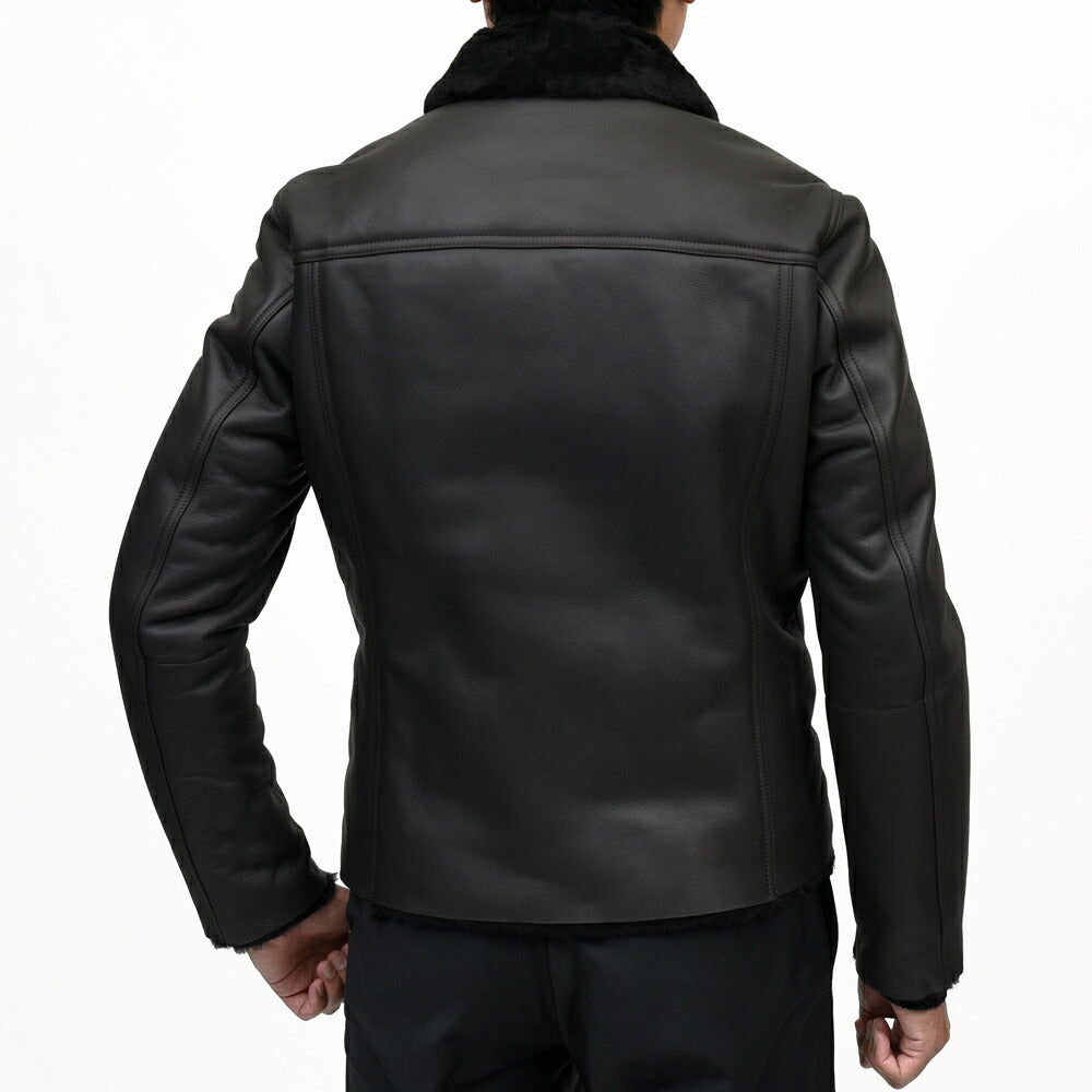 ALTACRUNA（アルタクルーナ）<br>ムートンレザーショートブルゾン 84759/AE0714 14262000059