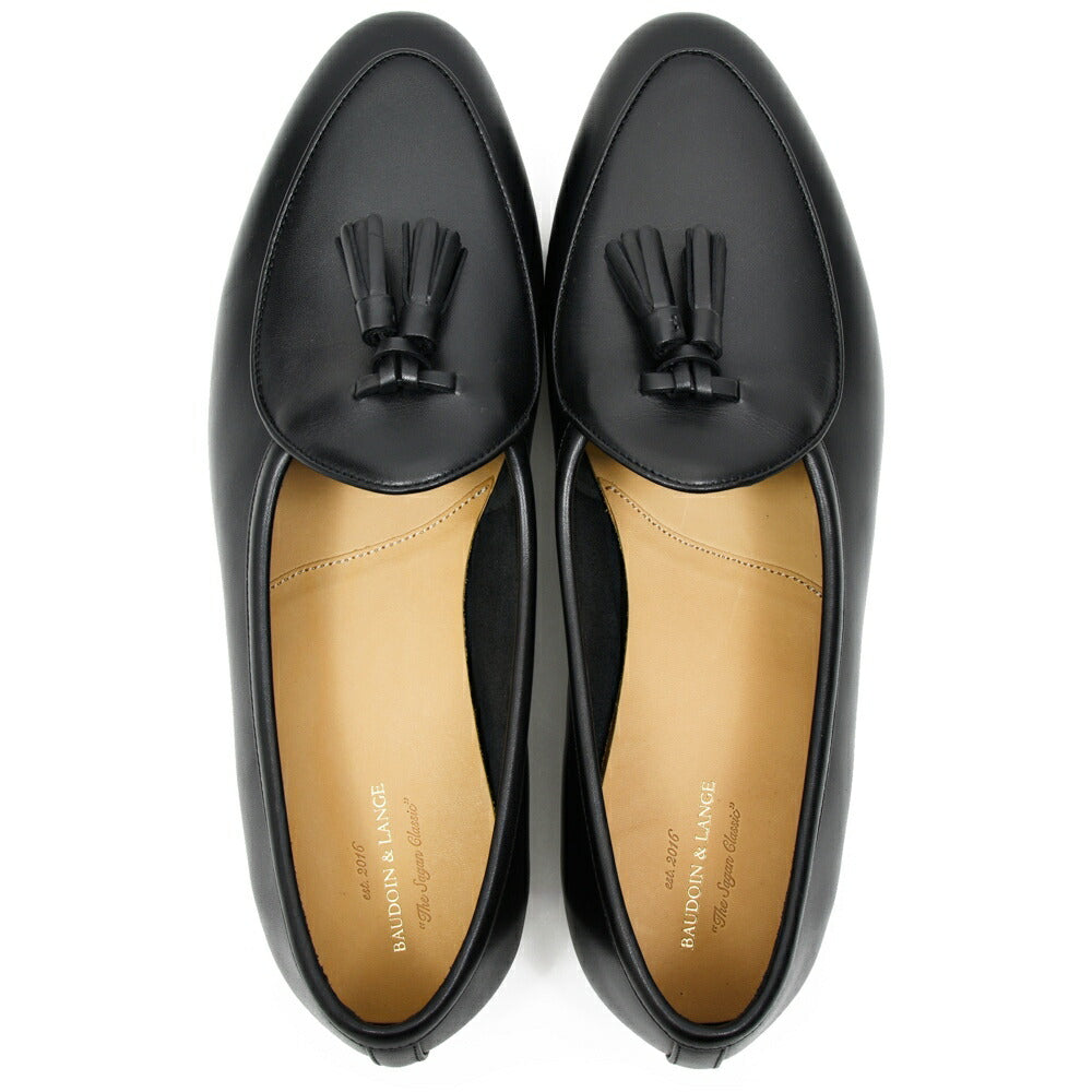 BAUDOIN & LANGE（ボードイン アンド ランジ） カーフレザータッセルローファー SAGAN CLASIC TASSELS（ラバーソール）245-59501 15061001052