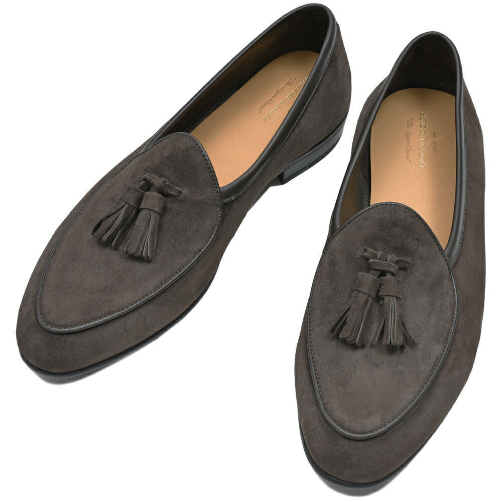 BAUDOIN & LANGE（ボードイン アンド ランジ） ラムスエードタッセルローファー SAGAN CLASSIC TASSELS（ラバーソール）245-59502 15061002052