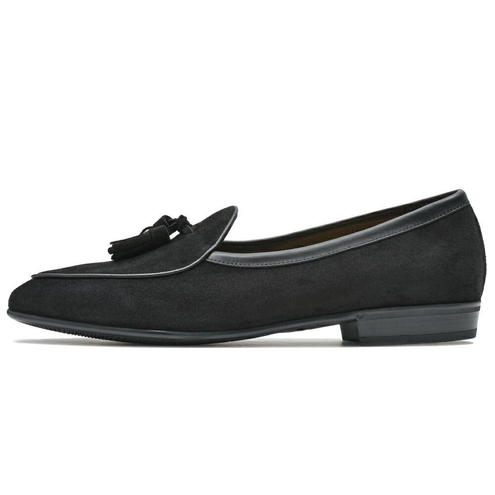 BAUDOIN & LANGE（ボードイン アンド ランジ） ラムスエードタッセルローファー SAGAN CLASSIC TASSELS（ラバーソール）245-59502 15061002052