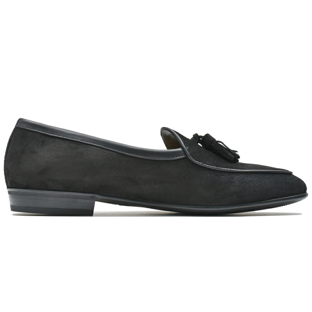 BAUDOIN & LANGE（ボードイン アンド ランジ） ラムスエードタッセルローファー SAGAN CLASSIC TASSELS（ラバーソール）245-59502 15061002052