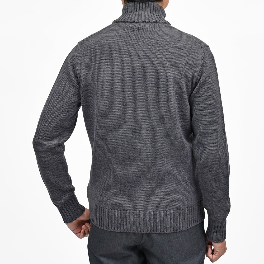 ZANONE（ザノーネ） 5ゲージウールスタンドカラーニットカーディガン CHIOTO/SLIM FIT/810130/ZR229/45602 16052000052