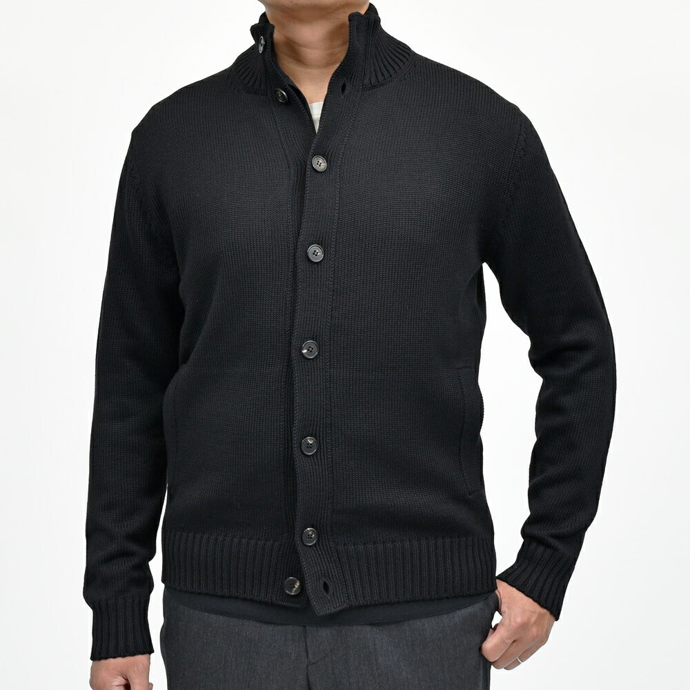 ZANONE（ザノーネ） 5ゲージウールスタンドカラーニットカーディガン CHIOTO/SLIM FIT/810130/ZR229/45602 16052000052