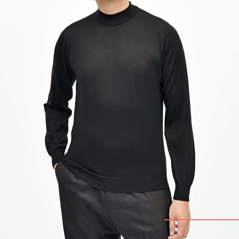 FILIPPO DE LAURENTIIS（フィリッポ デ ローレンティス） 18ゲージウールシルクカシミアモックネックニット LU1ML13 16052004109