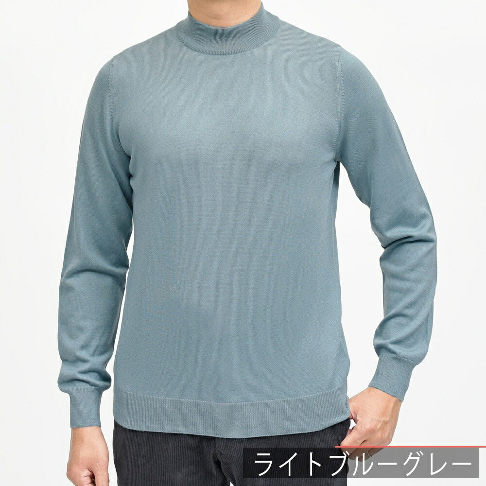 GRAN SASSO（グランサッソ） 12ゲージウールモックネックニット 55108/14290 16052007035